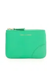 Comme Des Garçons Color Block Pouch In Green