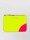 Comme Des Garçons Color Block Wallet Featuring Fluorescent Accents