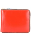 Comme Des Garçons Compact Zip Wallet Contrast Stitching