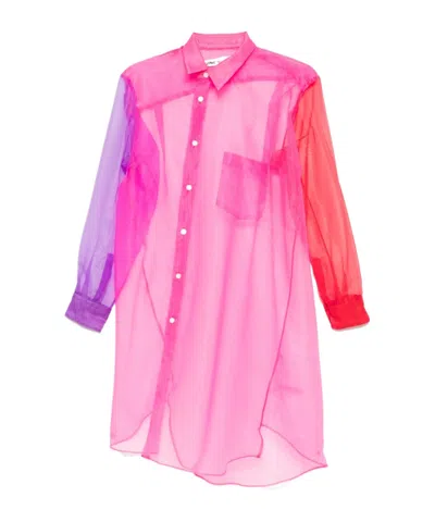 Comme Des Garçons Ladies' Blouse In Pink & Purple