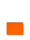 Comme Des Garçons Wallet With Color-block Design In Orange