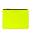 Comme Des Garçons Portafoglio In Pelle Di Capra Giallo Arancio Super Fluo Compatto In Yellow