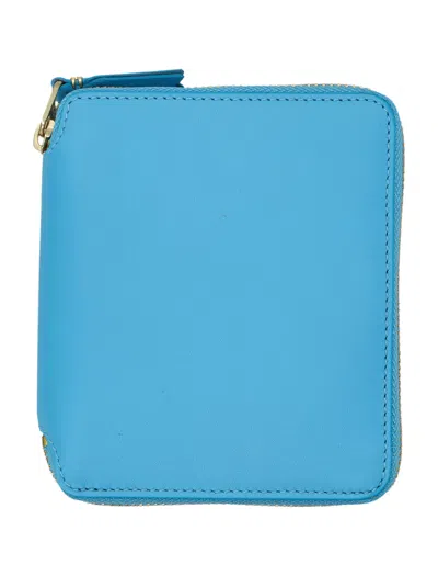 Comme Des Garçons Colour Vertical Wallet In Blue