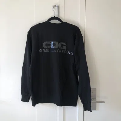 Pre-owned Comme Des Garçons Comme De Garçons Logo Crewneck In Black