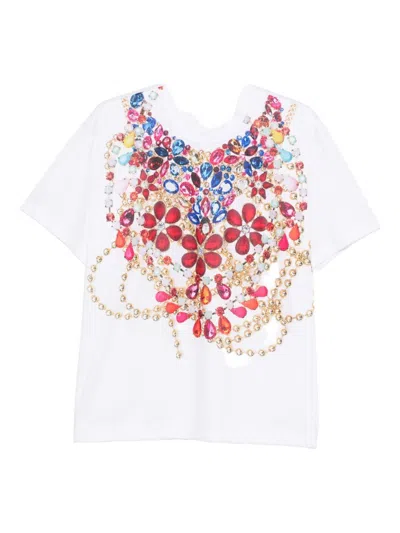 Comme Des Garçons Comme Des Ga Printed T-shirt In White