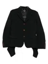 Comme Des Garçons Comme Des Ga Single-breasted Jacket In Black