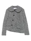 Comme Des Garçons Comme Des Ga Wool Asymmetric Jacket In Black