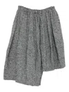 Comme Des Garçons Comme Des Ga Wool Asymmetric Skirt In Black