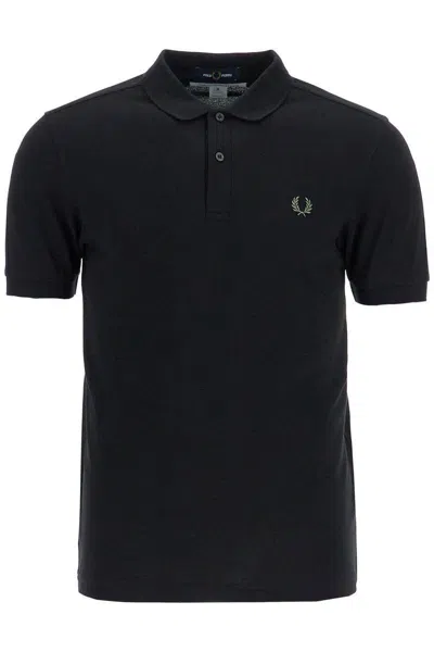 Comme Des Garçons Black Cotton Knit Polo Shirt