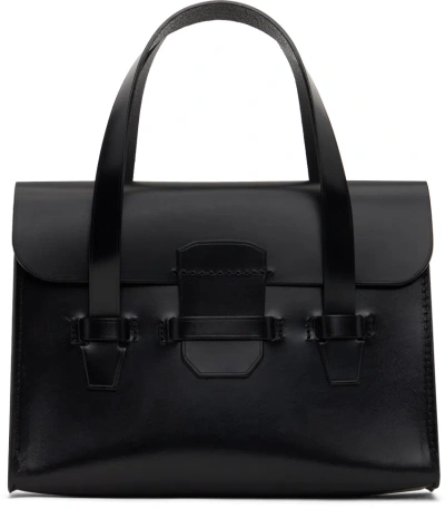 Comme Des Garçons Comme Des Garçons Black Bridle Leather Bag In 1 Black