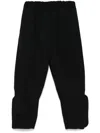 COMME DES GARÇONS COMME DES GARÇONS COMME DES GARÇONS BLACK WOOL PANTS. 
FITTED CUT. 
ELASTIC WAISTBAND WITH DRAWSTRIN