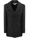 Comme Des Garçons Button-down Blazer In Black