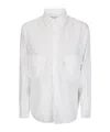 Comme Des Garçons Tailored Fit Blouse With Button-down Front And Long Sleeves In White