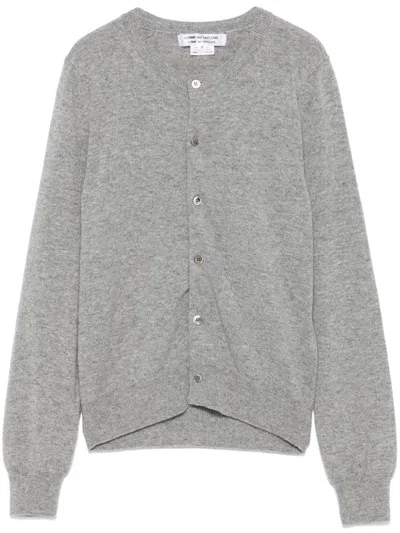 Comme Des Garçons Cashmere Cardigan In 灰色