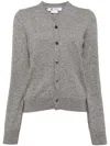 Comme Des Garçons Cashmere Cardigan In Grey