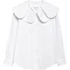 Comme Des Garçons Petal-collar Shirt In White