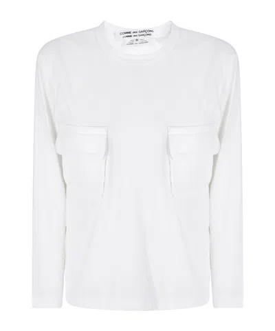 Comme Des Garçons Crewneck T-shirt In White