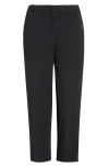 Comme Des Garçons Double Cloth Serge Pull-on Pants In Black