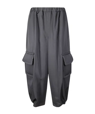 Comme Des Garçons Elasticated Waistband Pants In Black