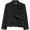 Comme Des Garçons Garment Dyed Oxford Cloth Jacket In Black