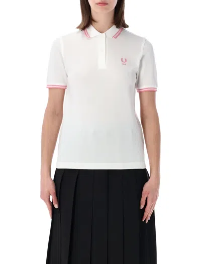 Comme Des Garçons Girl White Fred Perry Polo