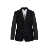 Comme Des Garçons Single-breasted Embroidered Blazer