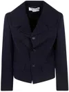 Comme Des Garçons Elegant Women's Wool Jacket For Fall/winter 2024 In Navy