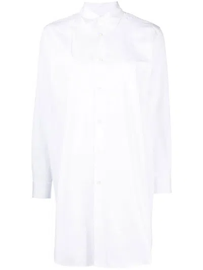 Comme Des Garçons Langes Hemd In White