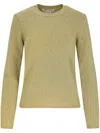 Comme Des Garçons Lurex Jumper In Yellow