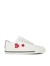 Comme Des Garçons Play X Converse One Star Ox Sneakers In White