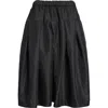 Comme Des Garçons Pleated Gabardine Skirt In Black
