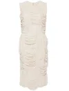 COMME DES GARÇONS RUCHED MIDI DRESS