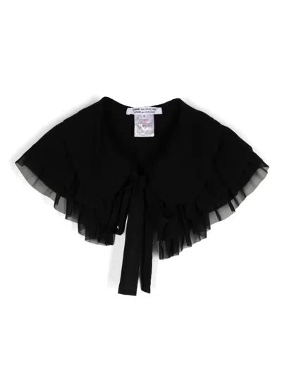Comme Des Garçons Ruffled Collar In Black