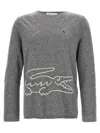 Comme Des Garçons Comme Des Garcons Shirt X Lacoste Sweater In Gray