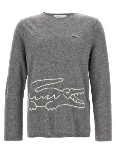 Comme Des Garçons Comme Des Garcons Shirt X Lacoste Sweater In Gray