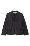 Comme Des Garçons Comme Des Garcons Comme Des Garcons Women Velvet Vollar Blazer In Black