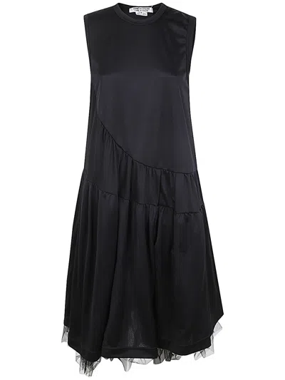 Comme Des Garçons Sleeveless Dress In Black Black