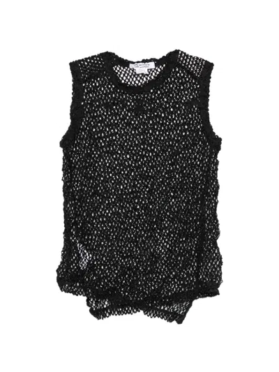 Comme Des Garçons Sleeveless Top In Black