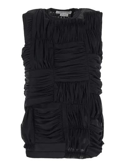 Comme Des Garçons Comme Des Garçons Sleeveless Top In Black