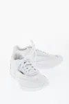 Comme Des Garçons Comme Des Garcons Tech Fabric Low Sneakers With Leather Deta In White