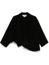 Comme Des Garçons Velvet Jacket In Black