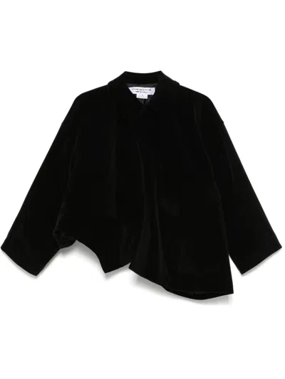 Comme Des Garçons Velvet Jacket In Black