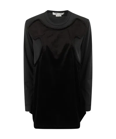 Comme Des Garçons Layered Tops In Black