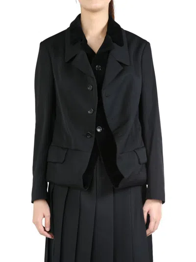 Comme Des Garçons Comme Des Garçons Black Layered Blazer