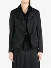 COMME DES GARÇONS COMME DES GARÇONS COMME DES GARCONS COMME DES GARCONS WOMEN VELVET VOLLAR BLAZER