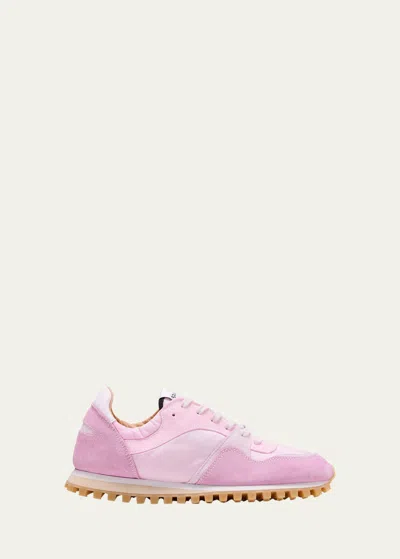 Comme Des Garcons Comme Des Garcons X Spalwart X Spalwart Colorblock Suede Runner Sneakers In Navy