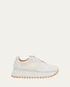 Comme Des Garcons Comme Des Garcons X Spalwart X Spalwart Suede Platform Runner Sneakers In White