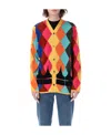 Comme Des Garçons Homme Plus Button-up Cardigan In Multicolor