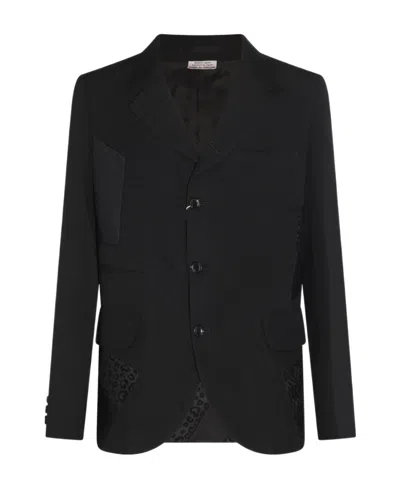 Comme Des Garçons Homme Plus Single-breasted Jacket In Black