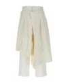 Comme Des Garçons Multi Layer Bermuda Shorts Bermuda And Short White In White